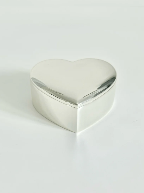 Zjoosh Heart Trinket Box Silver Plated