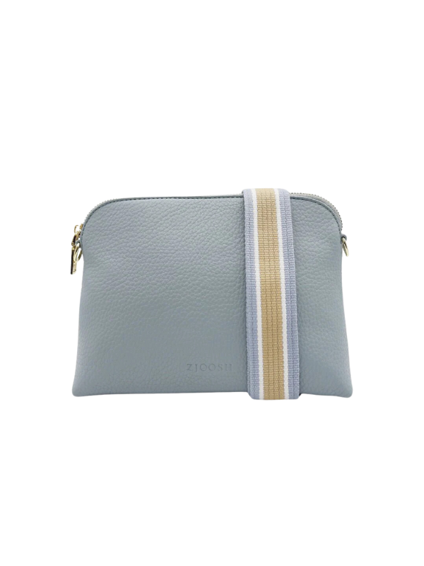 Zjoosh Hudson Cross Body Bag Dusty Blue (front)