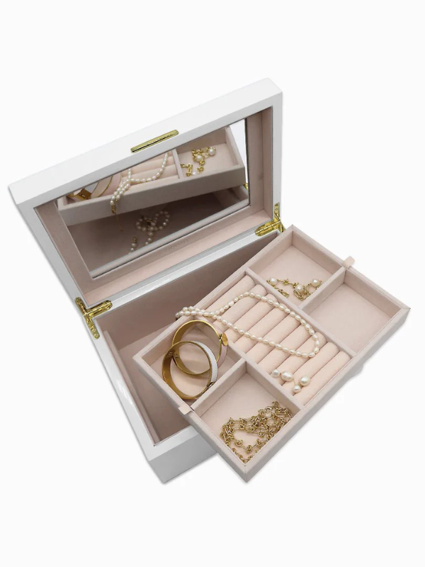 Zjoosh Lacquered Jewellery Box White Large