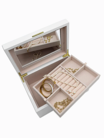 Zjoosh Lacquered Jewellery Box White Large