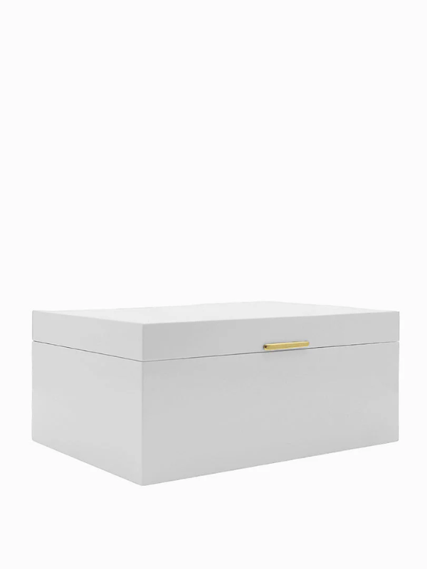Zjoosh Lacquered Jewellery Box White Large