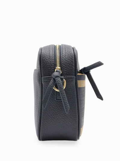 Zjoosh Leah Check Cross Body Bag Navy