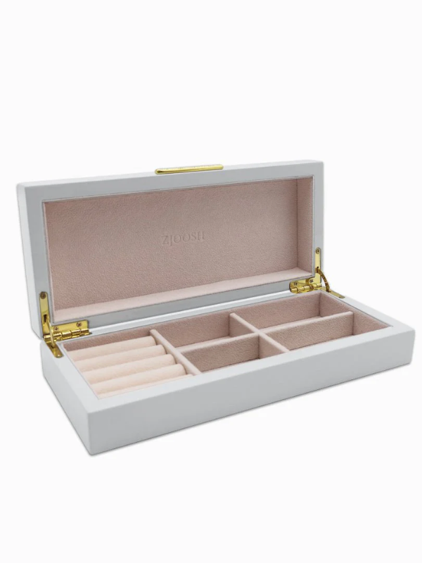 Zjoosh Long Lacquered Jewellery Box White