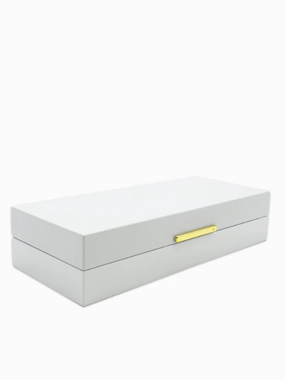 Zjoosh Long Lacquered Jewellery Box White