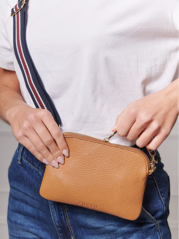 Zjoosh Missy Hugo Cross Body Bag Tan