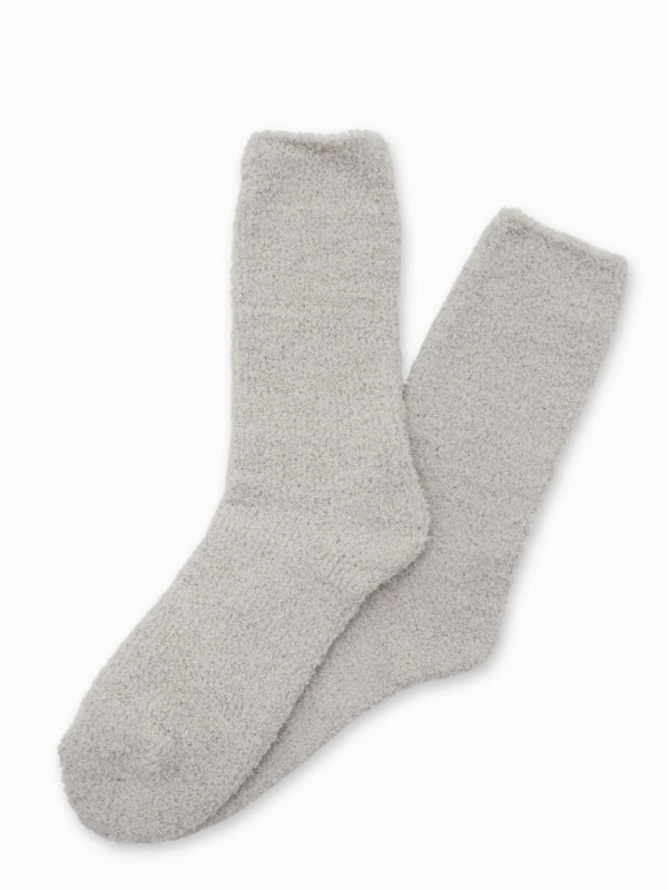 Zjoosh Plush Bed Socks Grey