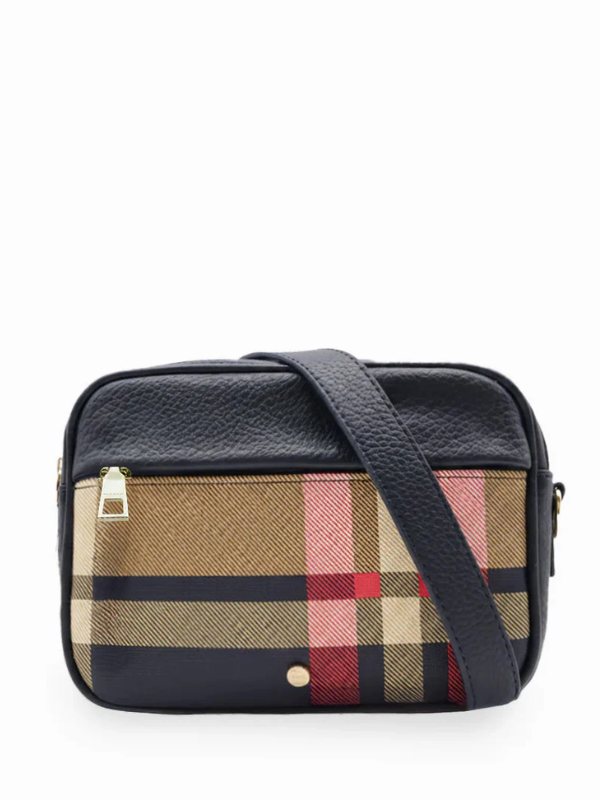 Zjoosh Ruby London Check Cross Body Bag Navy