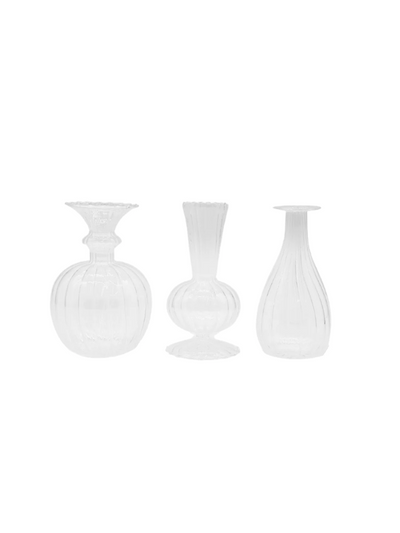 Zjoosh Soiree Trio of Vases Clear
