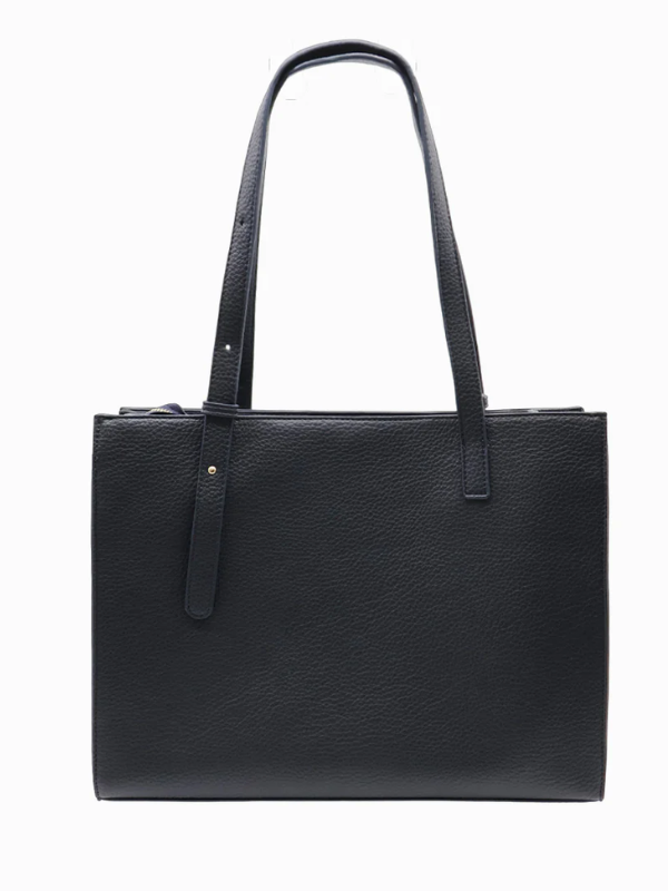 Zjoosh The Sutton Check Tote Navy