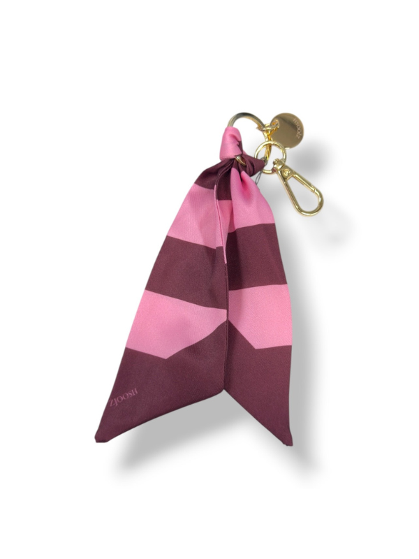 Zjoosh Twilly Bag Charm Pink Burgundy