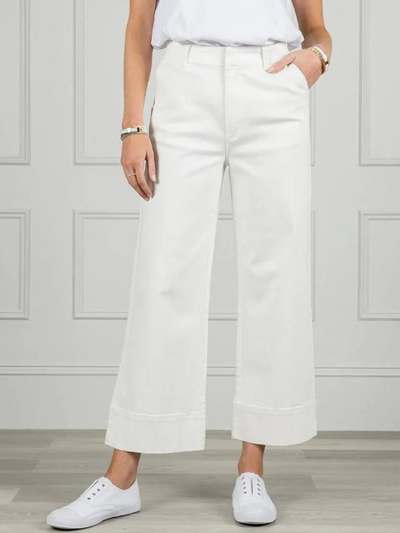 Zjoosh Wanda Denim Pants White Front