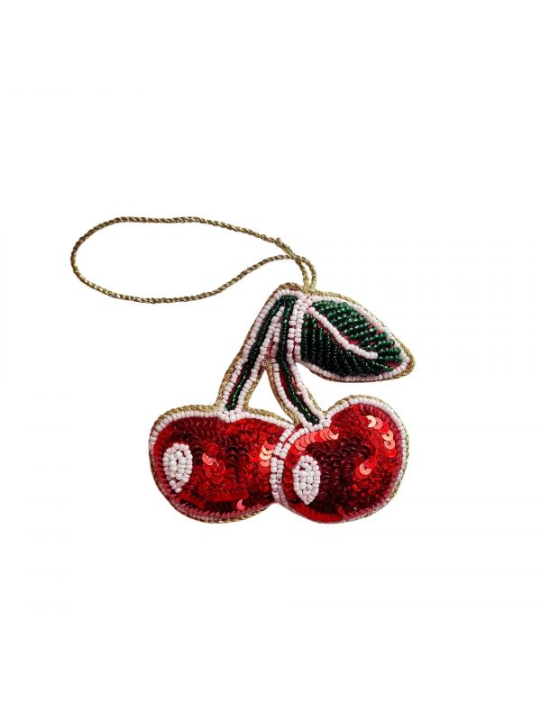 Zoda Accessories Cherry Beaded Hanging Ornament