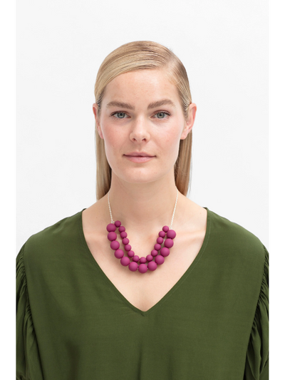 ELK the Label Olla Short Necklace Wild Berry