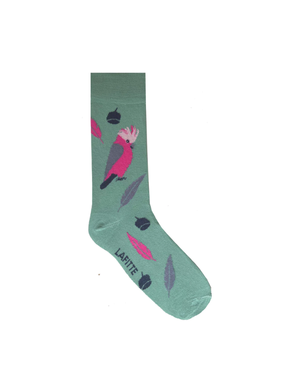 Lafitte Galah Socks Mint Green